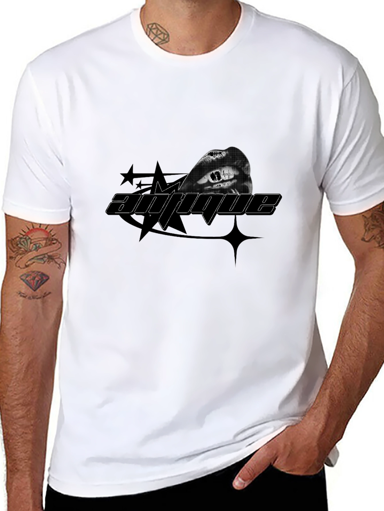 Unique Graphic Black T-Shirt