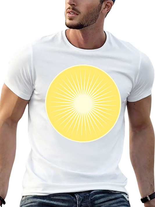 Radiant Sunburst Graphic Tee - Classic Black