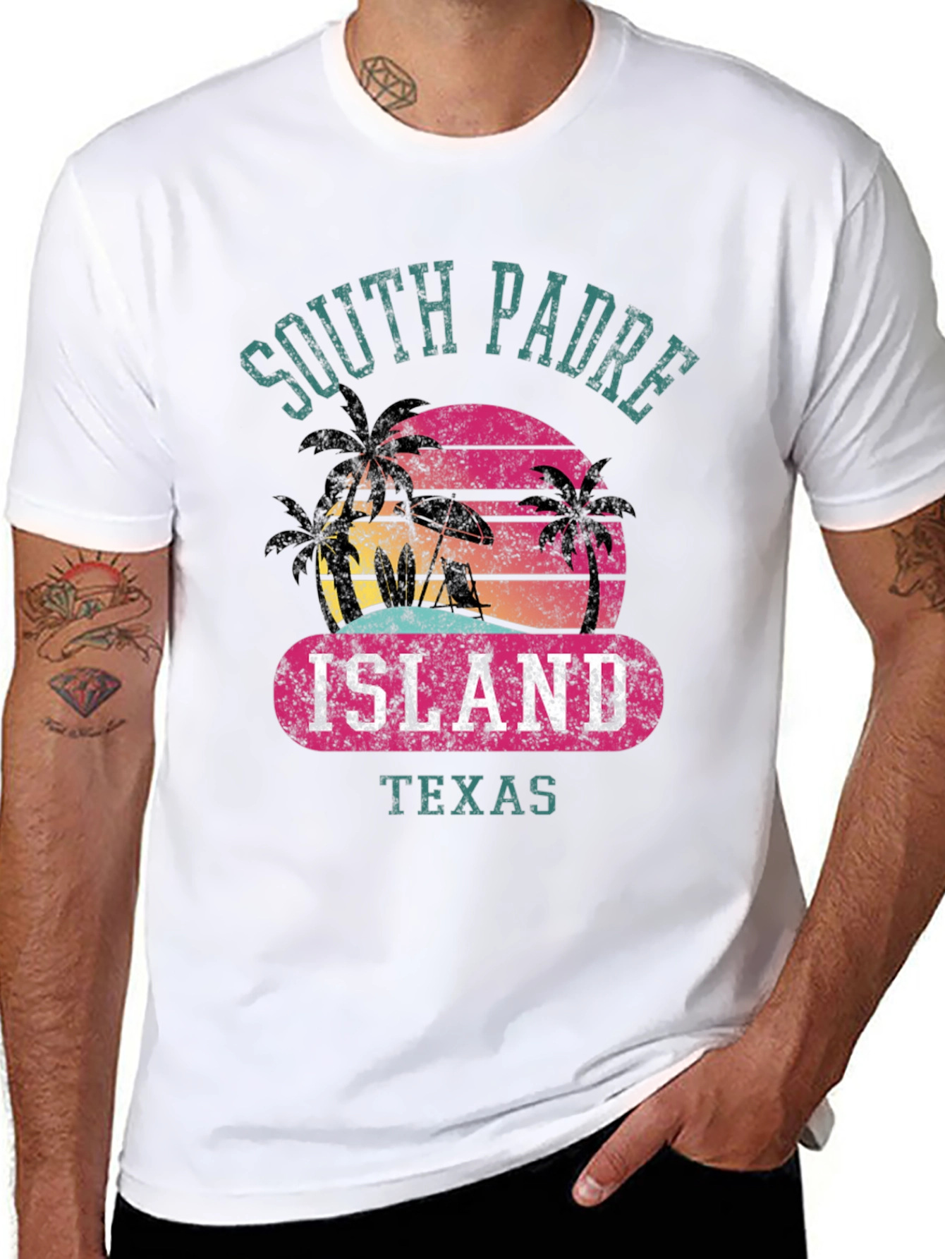 South Padre Island Texas T-Shirt Beach Sunset Tee
