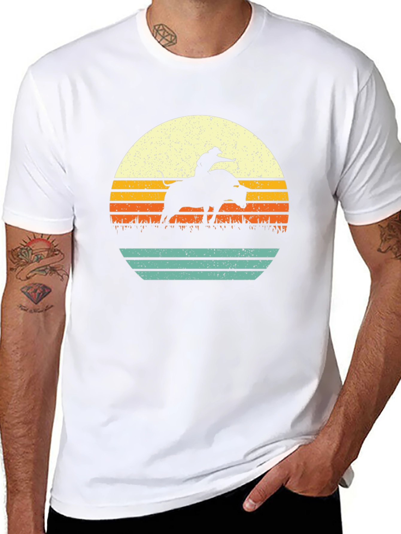 Retro Rodeo Sunset Graphic T-Shirt