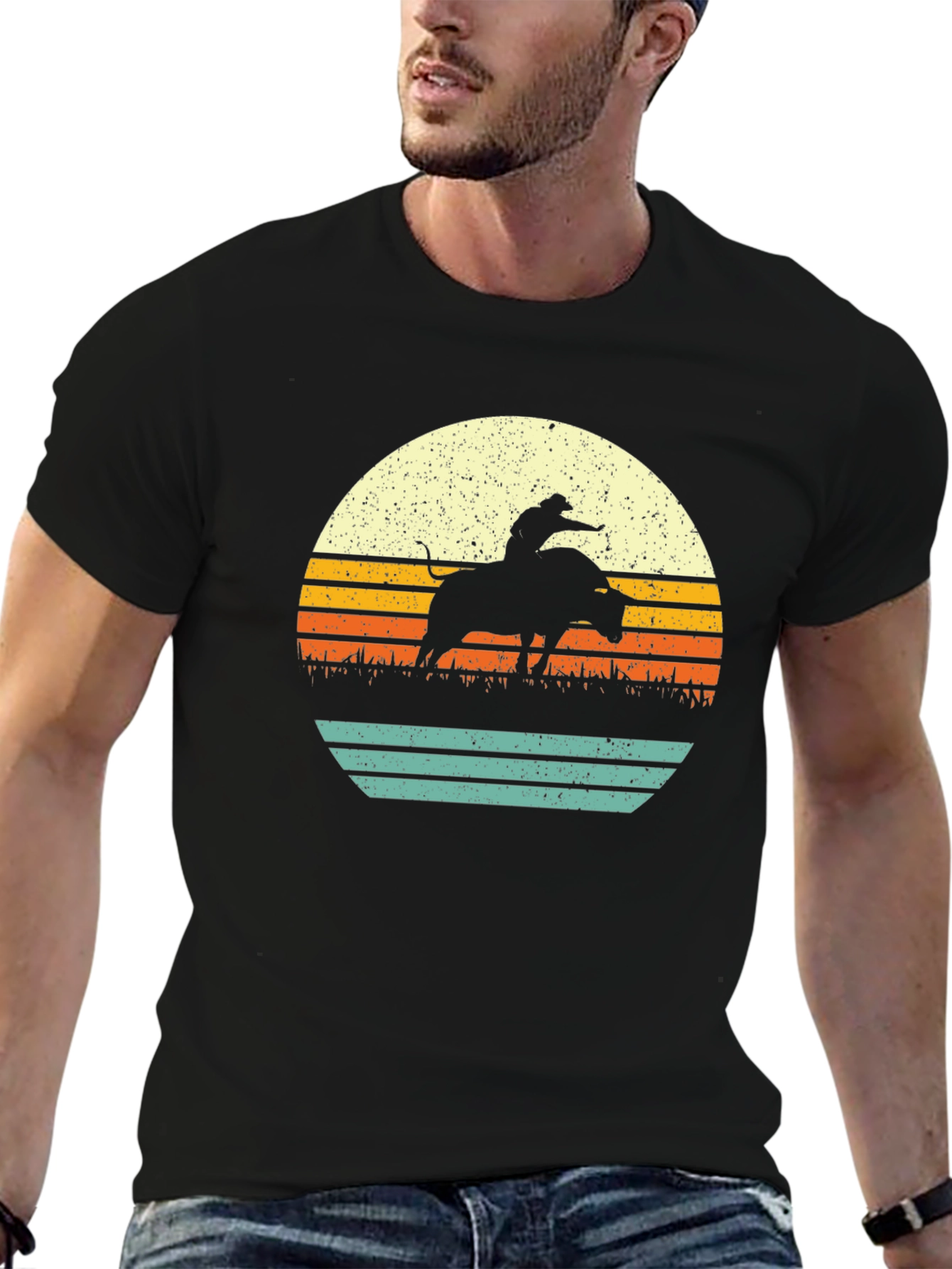 Retro Rodeo Sunset Graphic T-Shirt