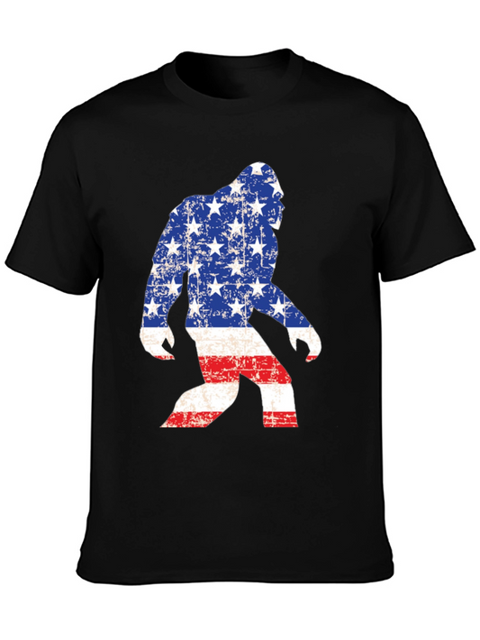American Flag Bigfoot T-Shirt