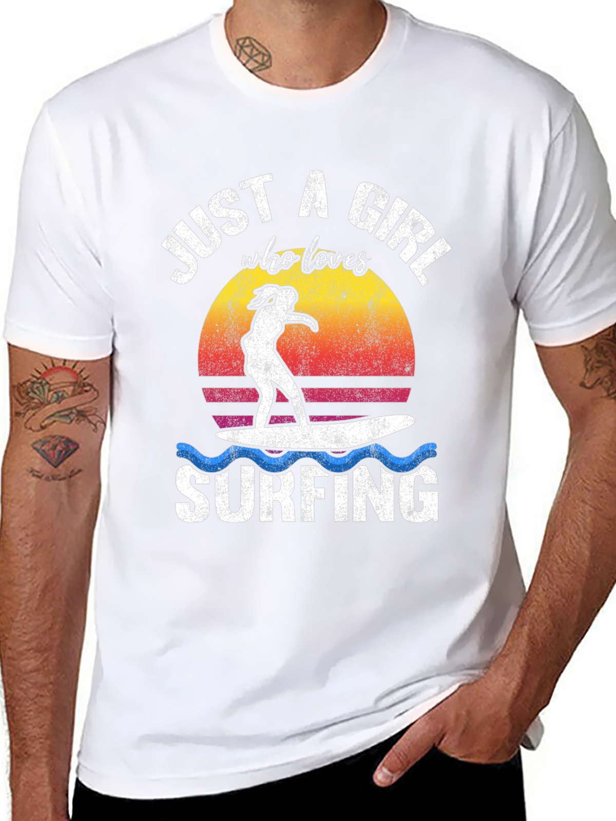 Just a Girl Who Loves Surfing T-Shirt