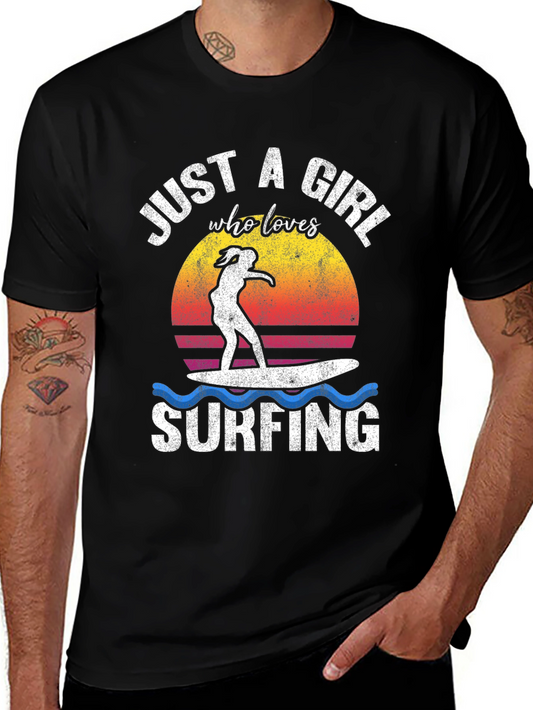 Just a Girl Who Loves Surfing T-Shirt