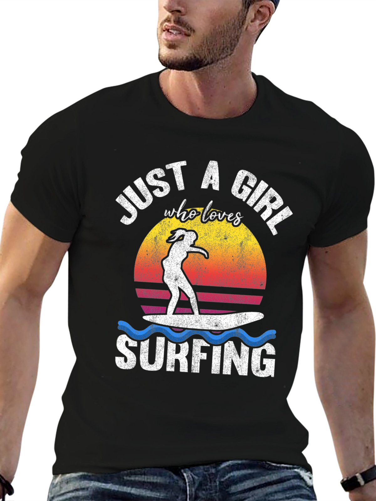 Just a Girl Who Loves Surfing T-Shirt