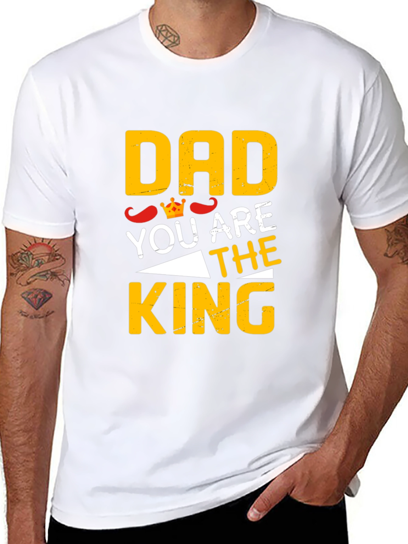 Dad You Are The King Black T-Shirt