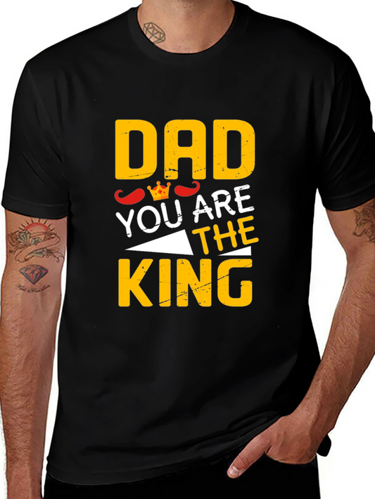 Dad You Are The King Black T-Shirt