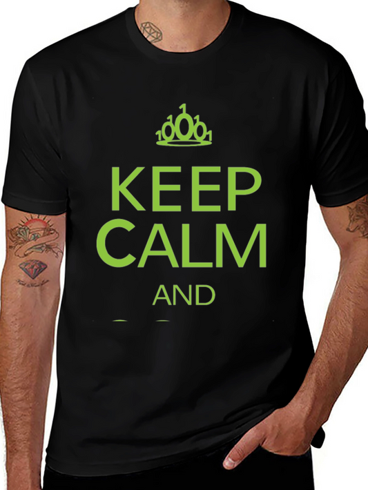 Keep Calm Binary Code T-Shirt - Black