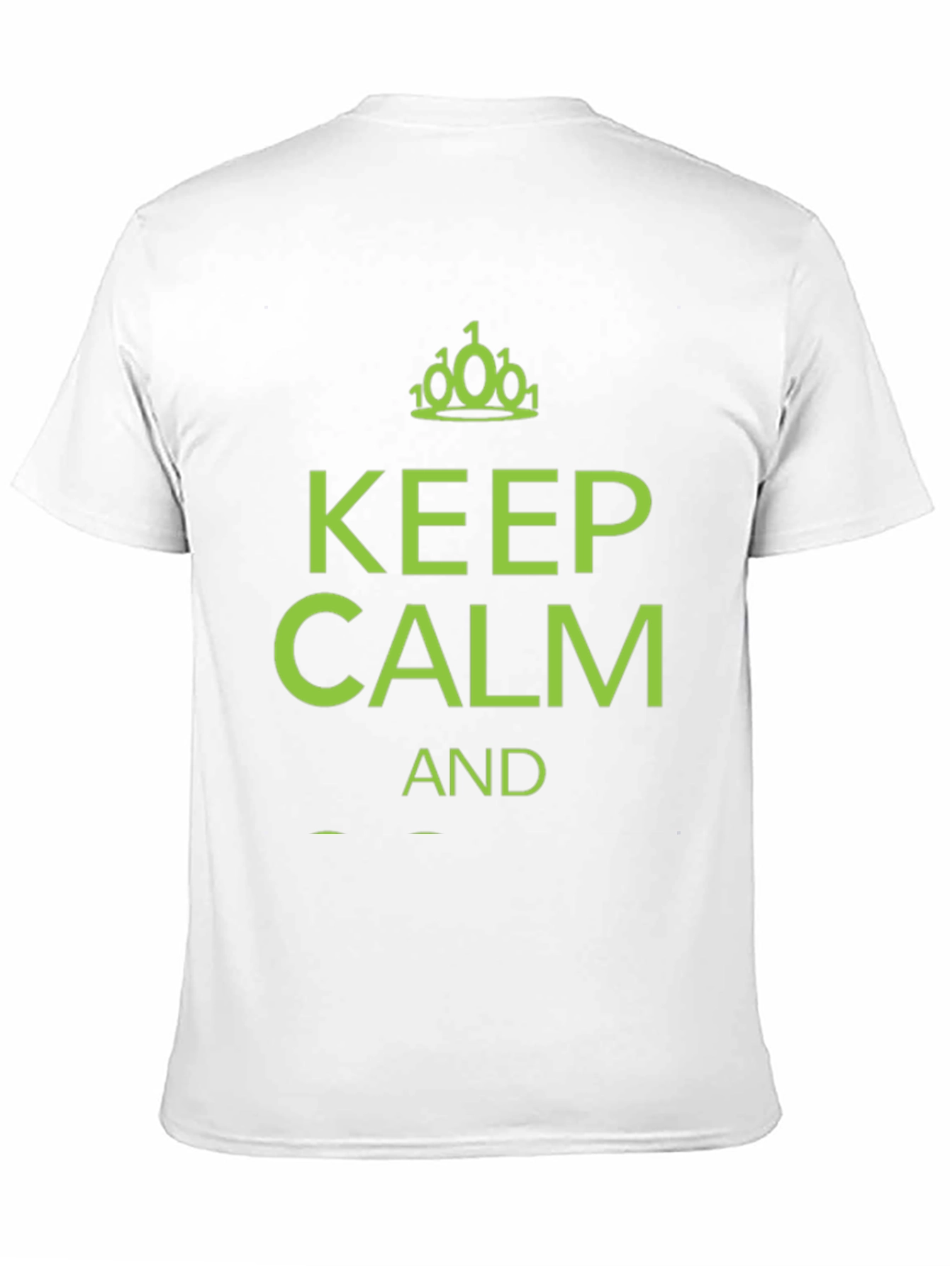 Keep Calm Binary Code T-Shirt - Black
