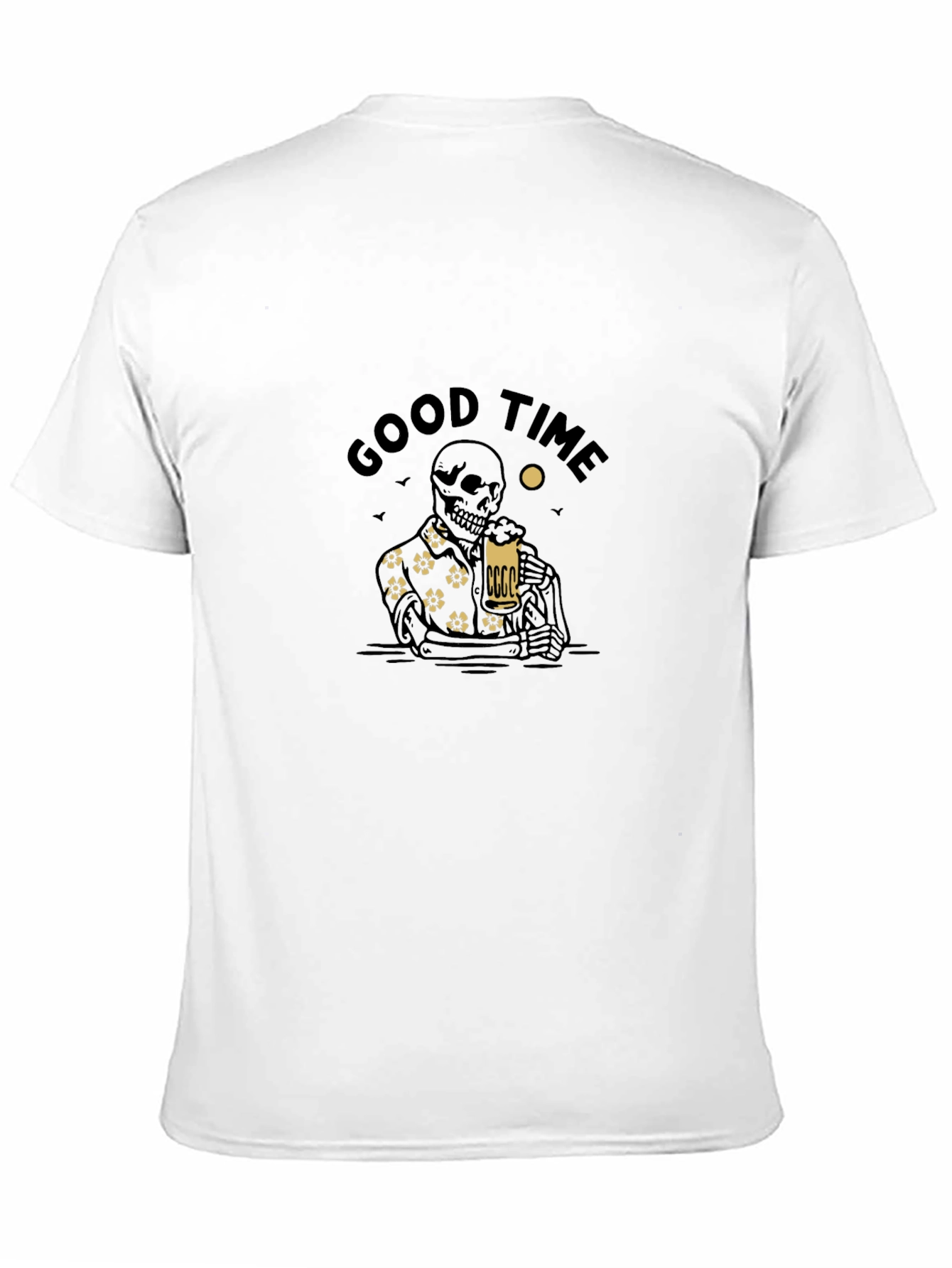 Good Time Skeleton Graphic Tee - Black