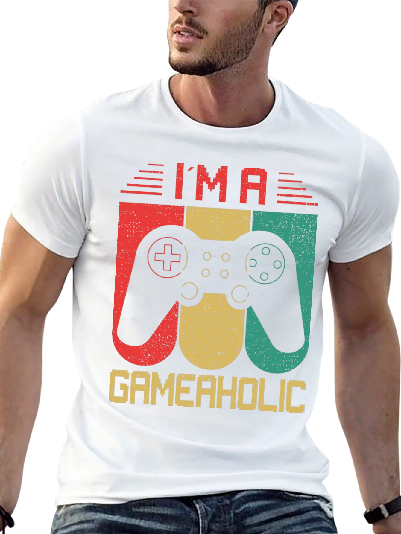 Im A Gameaholic Retro Graphic T-Shirt