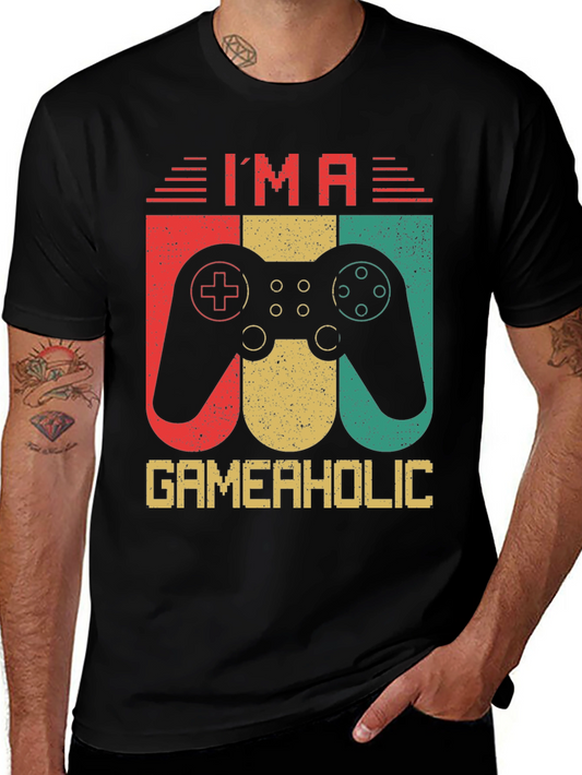 Im A Gameaholic Retro Graphic T-Shirt