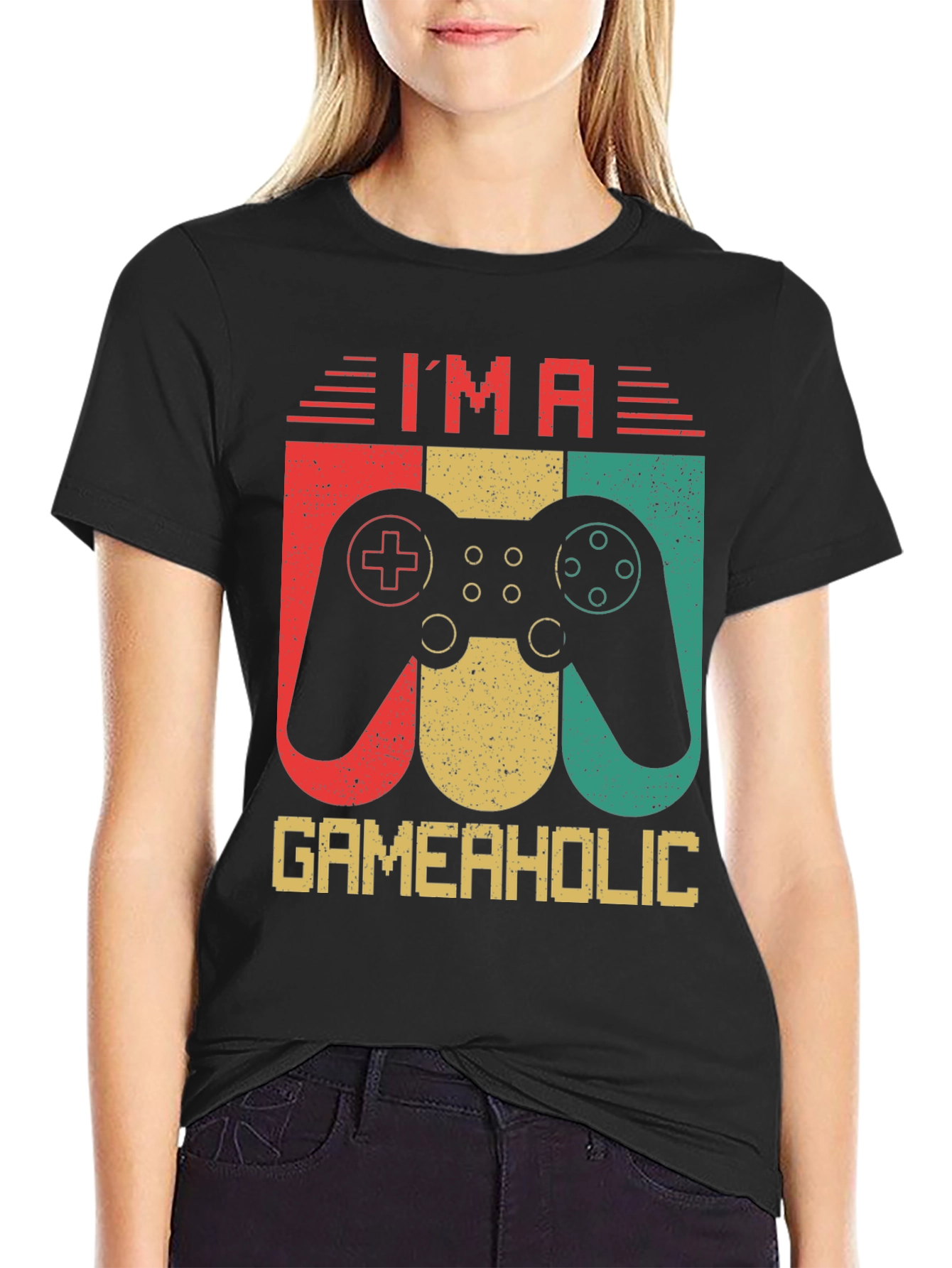 Im A Gameaholic Retro Graphic T-Shirt