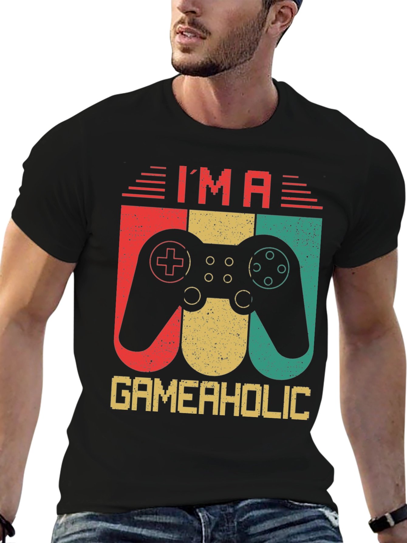 Im A Gameaholic Retro Graphic T-Shirt