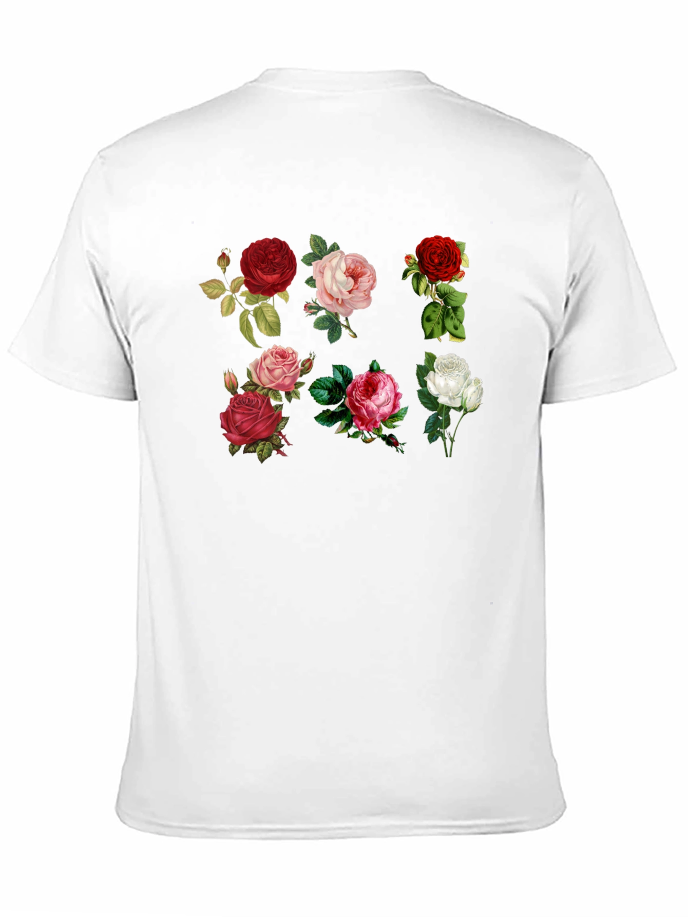 Floral Roses Graphic Print T-Shirt