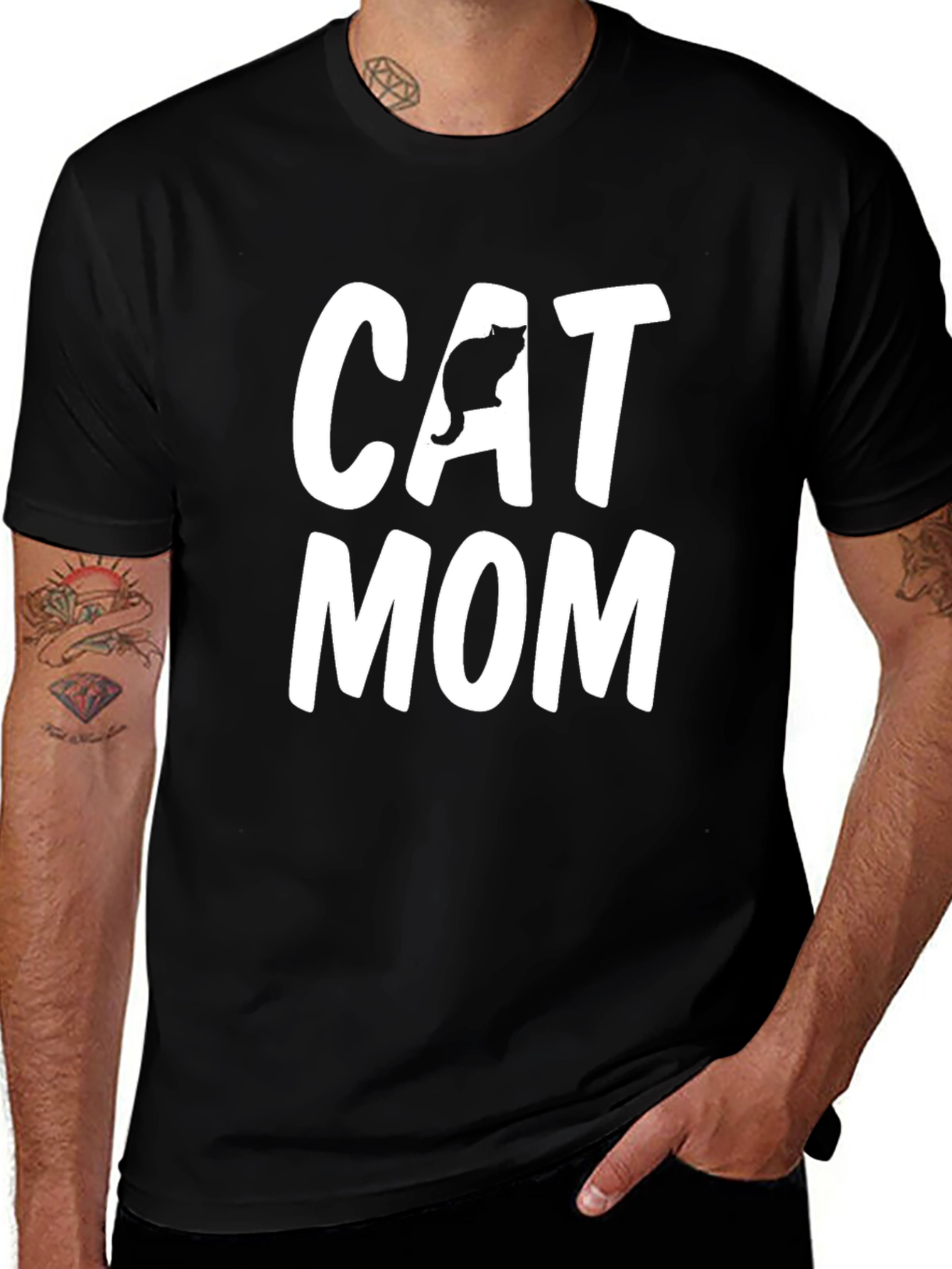 Cat Mom Graphic T-Shirt