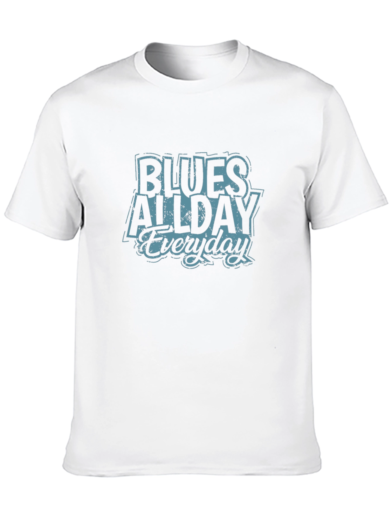 Blues All Day Everyday Black T-Shirt