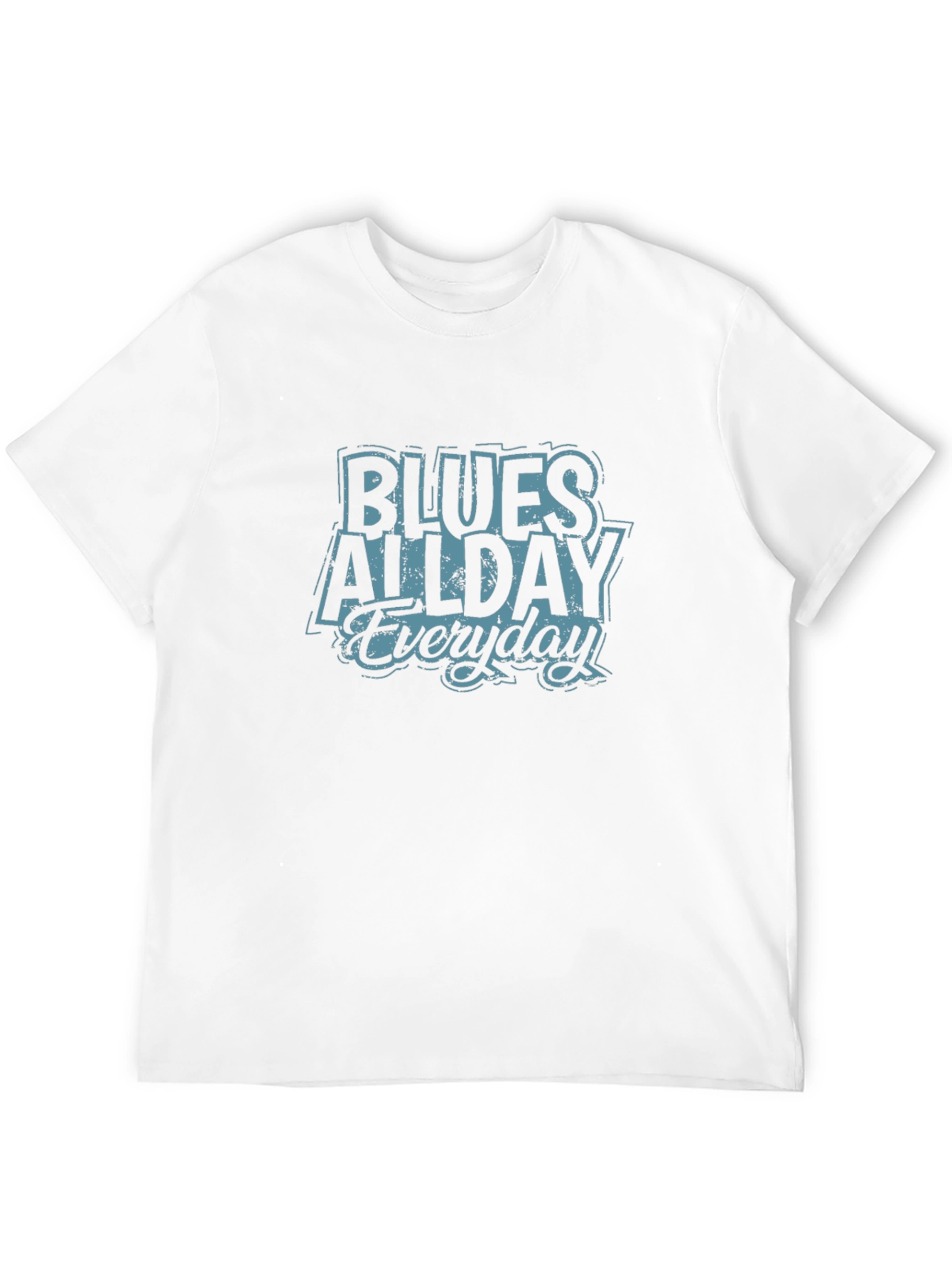Blues All Day Everyday Black T-Shirt