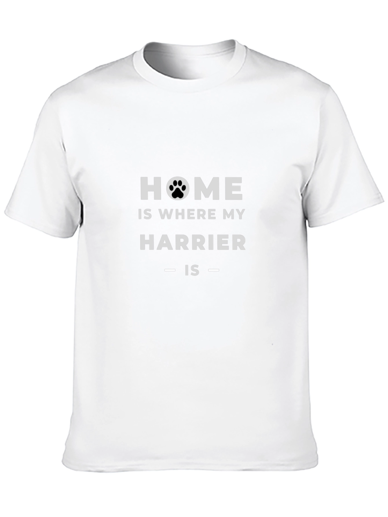 Home Is Where My Harrier Is Black T-Shirt