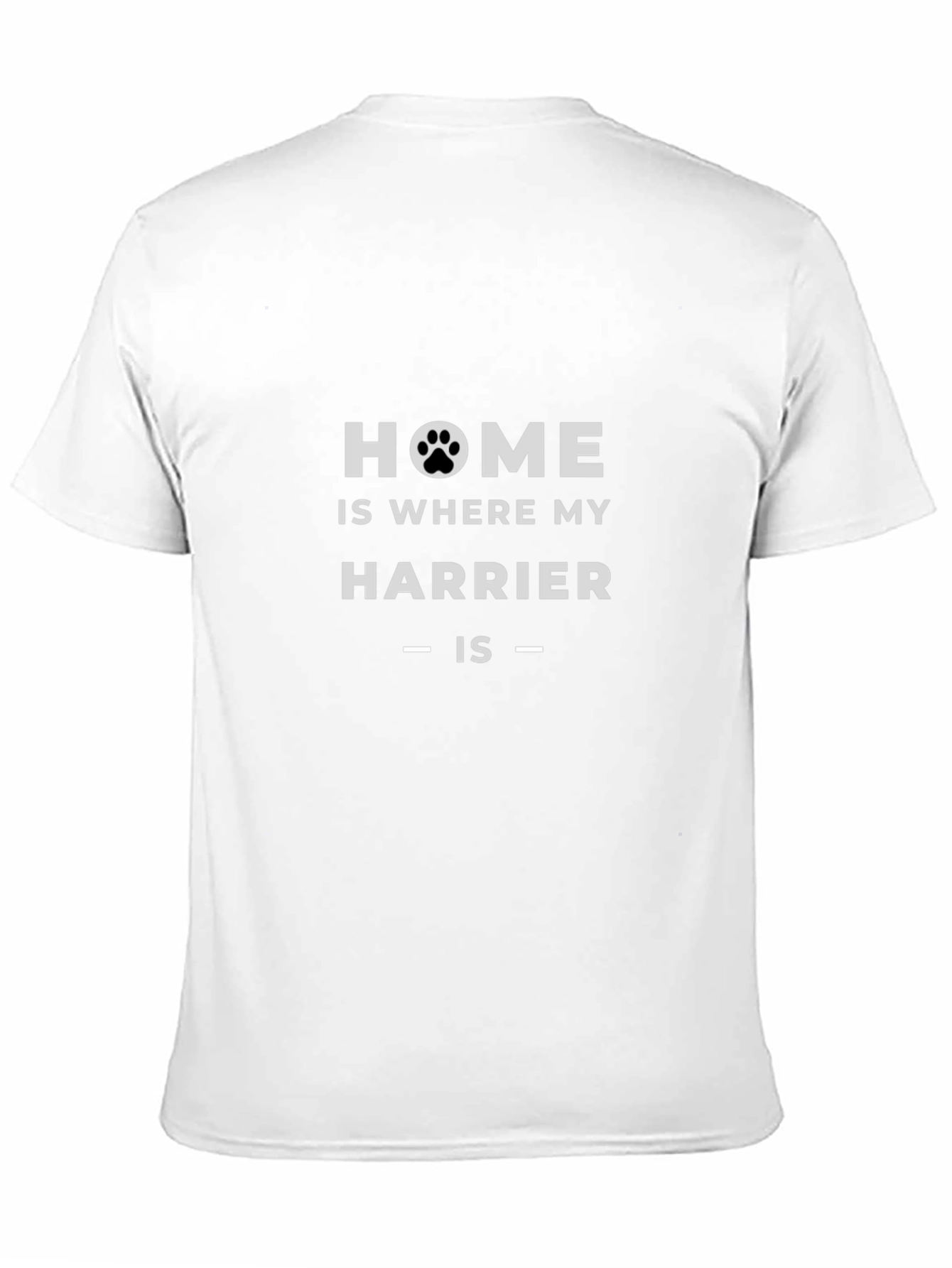Home Is Where My Harrier Is Black T-Shirt