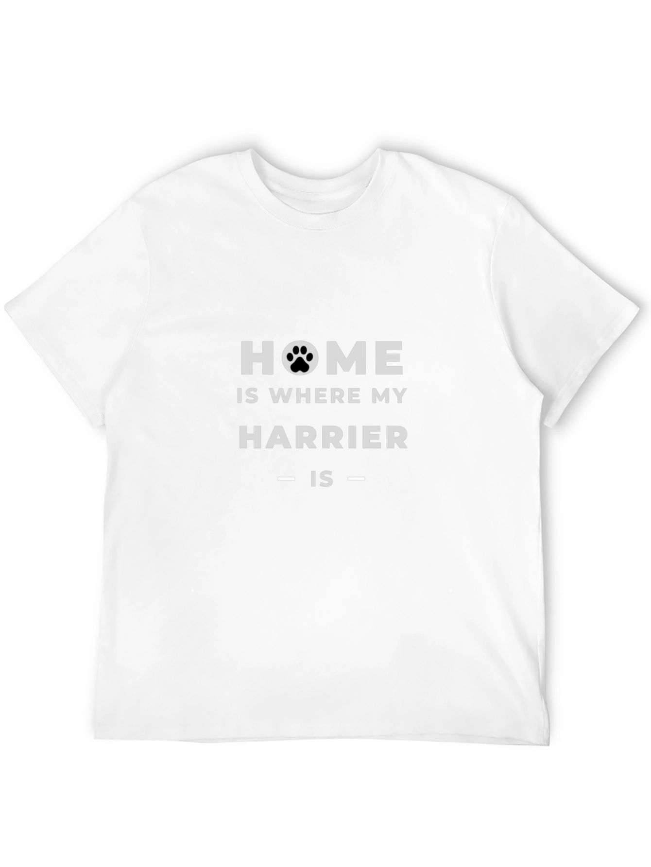 Home Is Where My Harrier Is Black T-Shirt