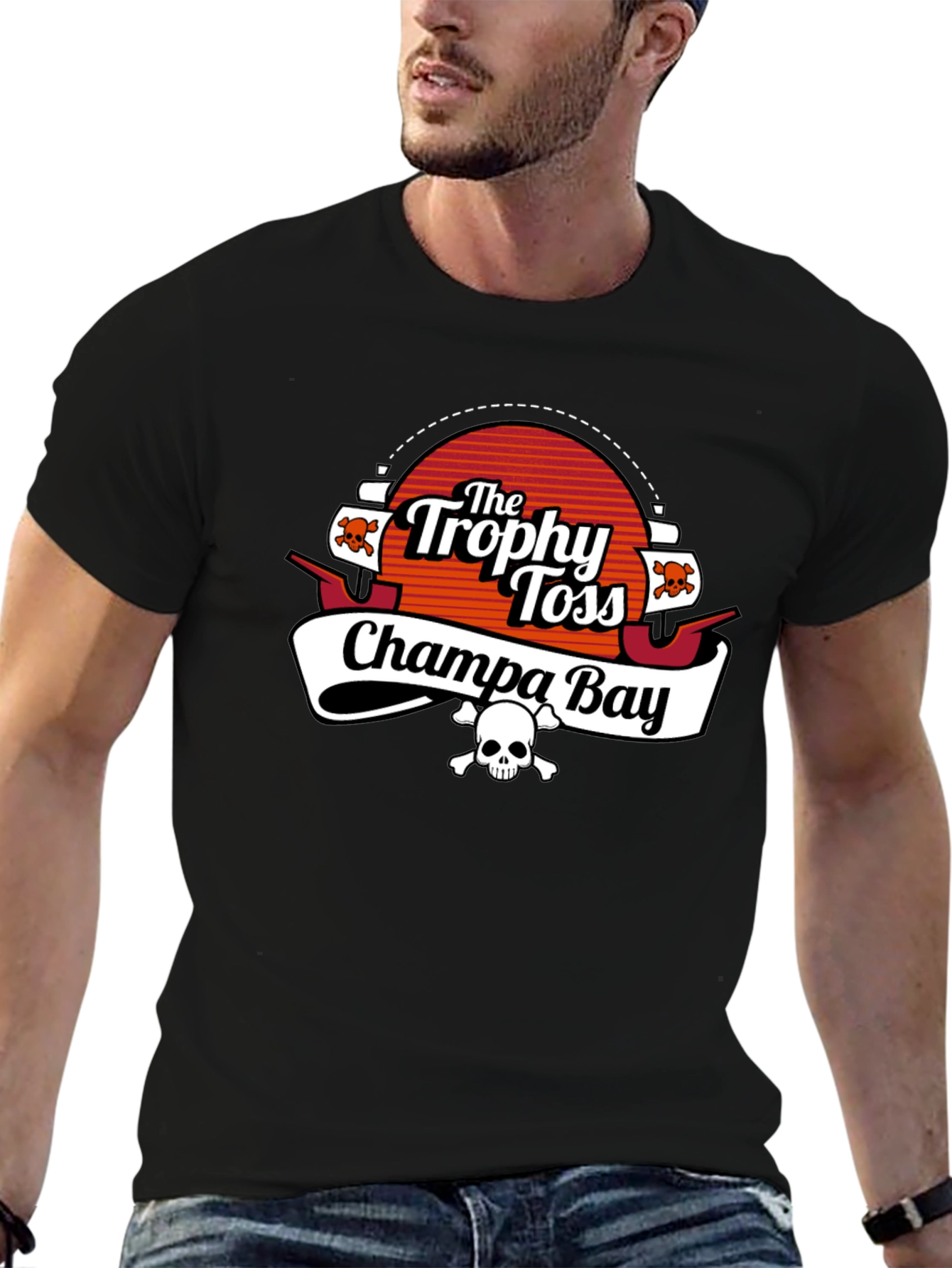 The Trophy Toss Champa Bay Black T-Shirt
