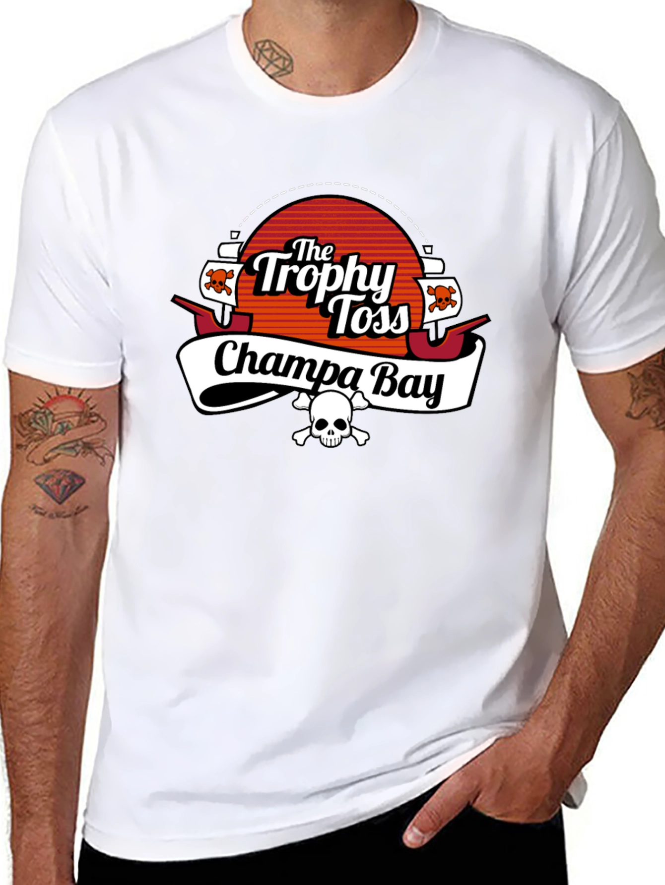 The Trophy Toss Champa Bay Black T-Shirt