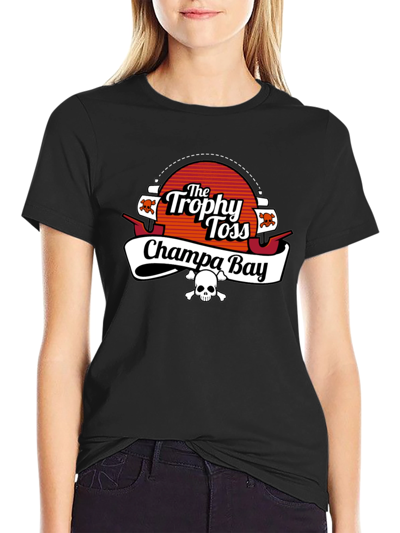The Trophy Toss Champa Bay Black T-Shirt