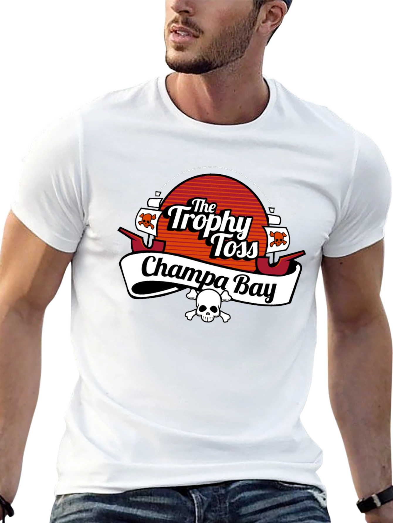 The Trophy Toss Champa Bay Black T-Shirt