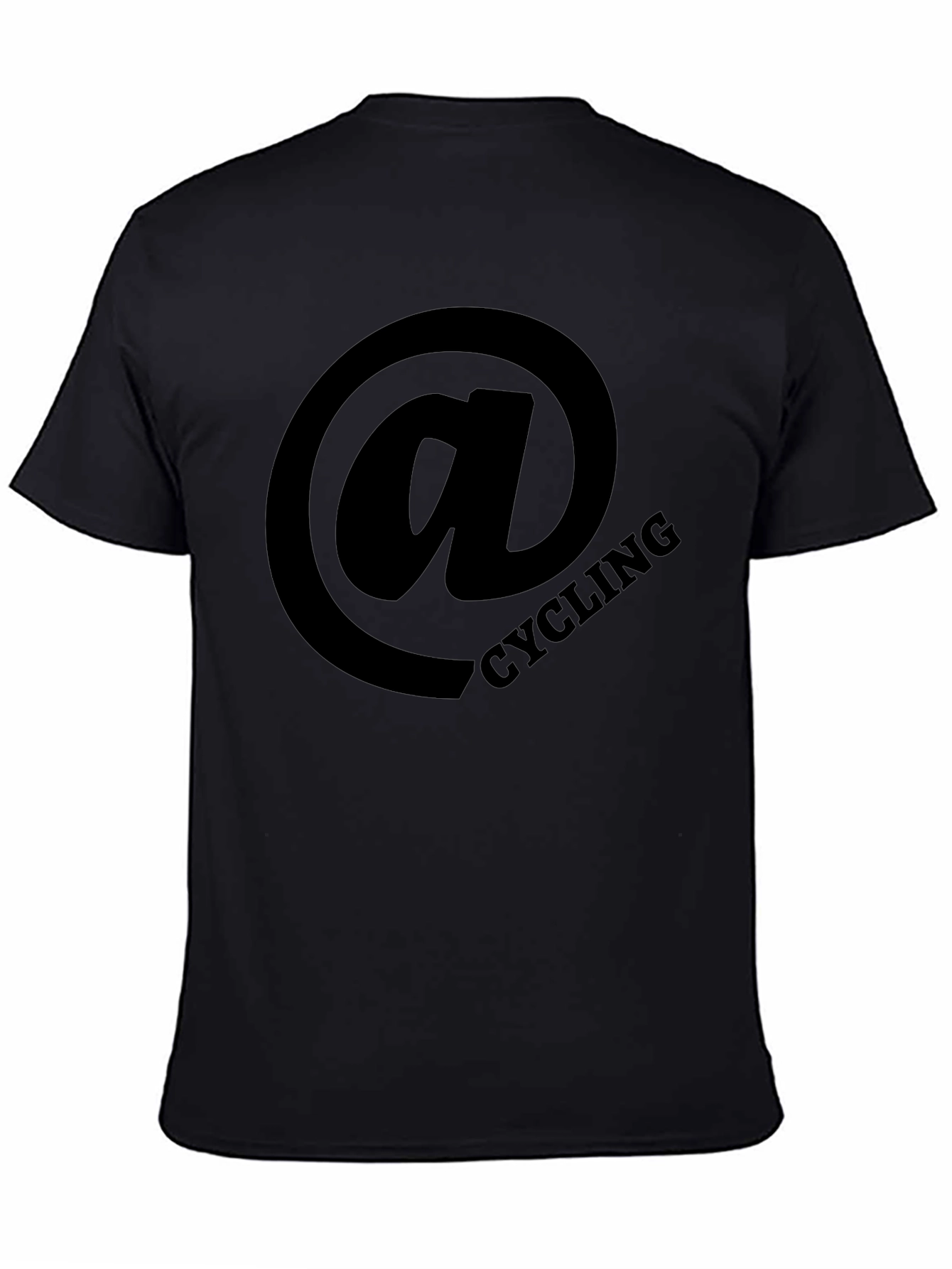 Cycling at Sign Black T-Shirt