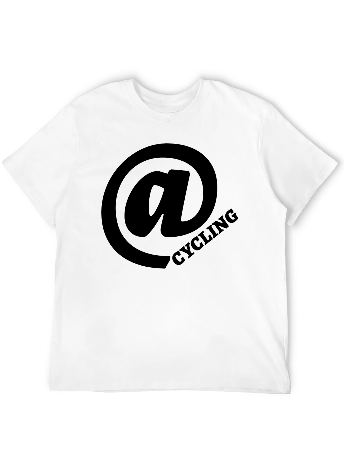 Cycling at Sign Black T-Shirt