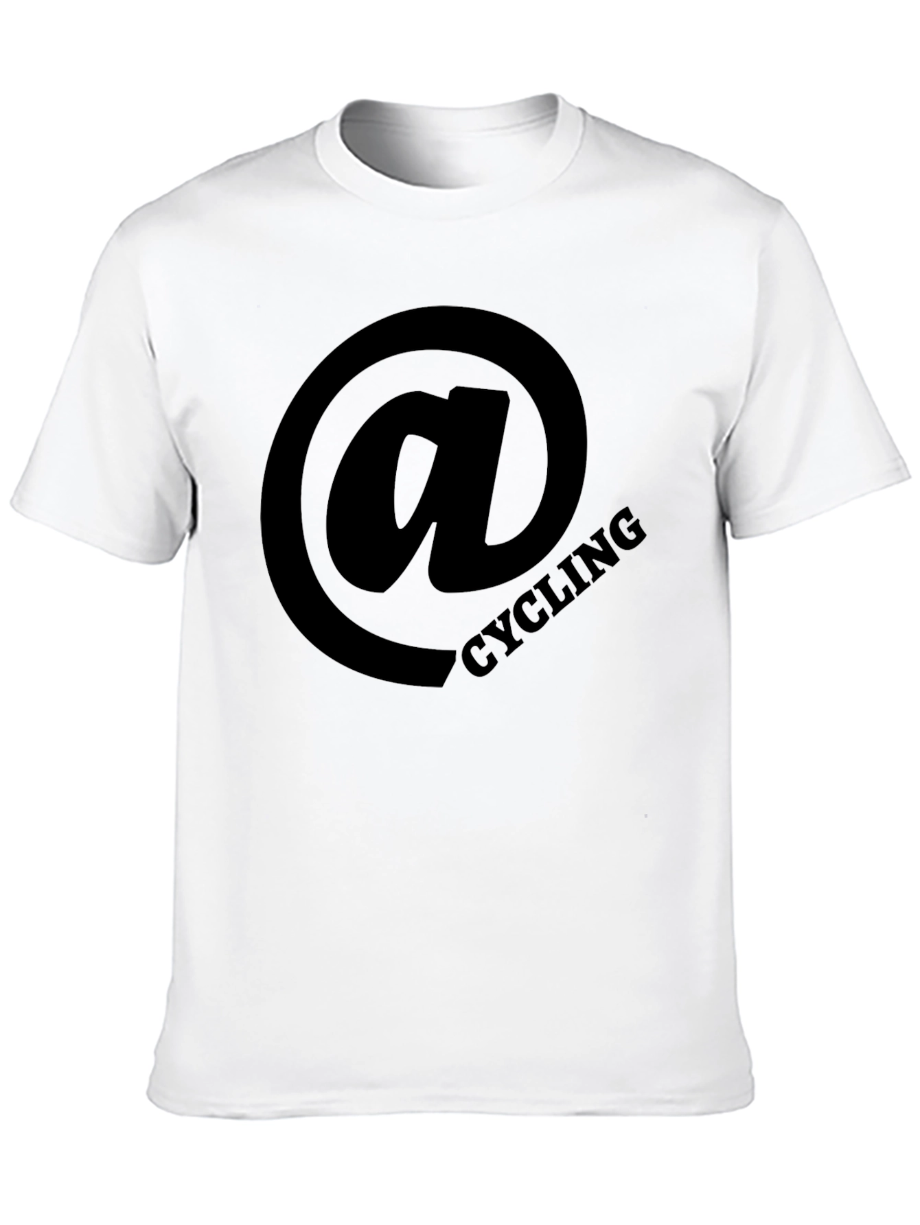 Cycling at Sign Black T-Shirt