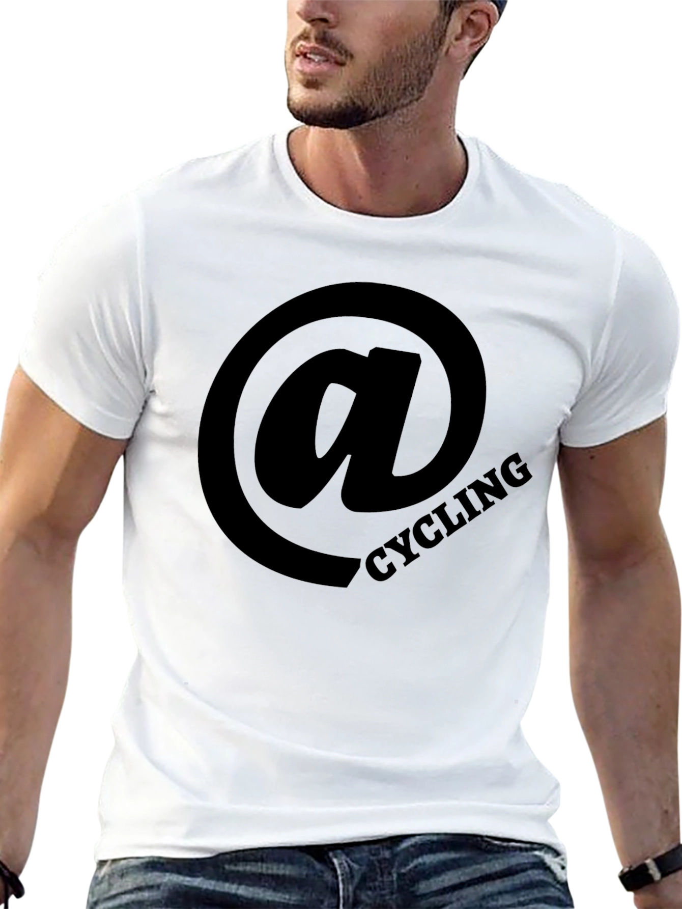 Cycling at Sign Black T-Shirt