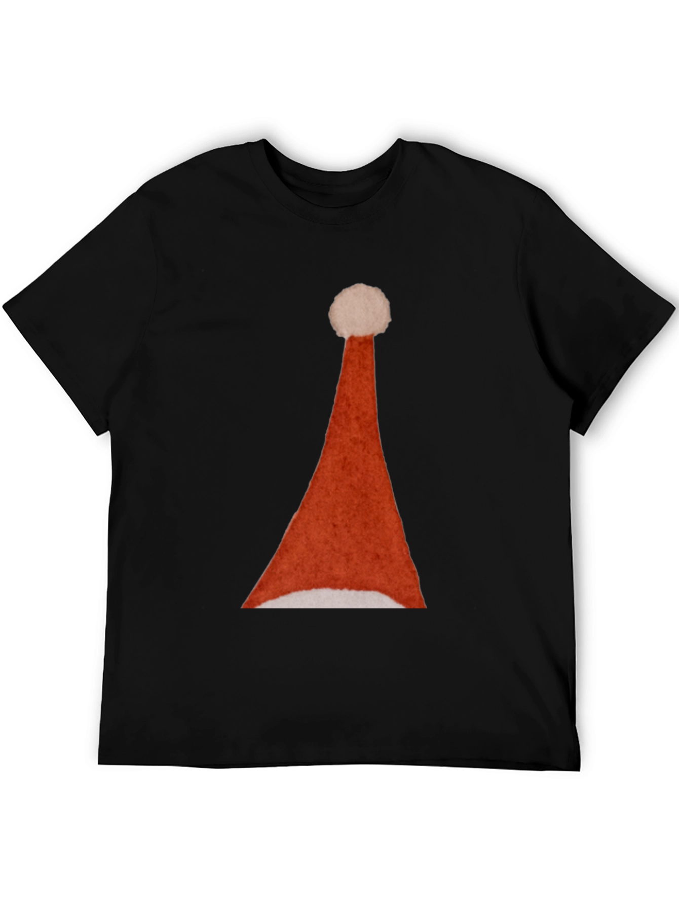 Santa Hat Graphic Tee - Holiday Festive T-Shirt
