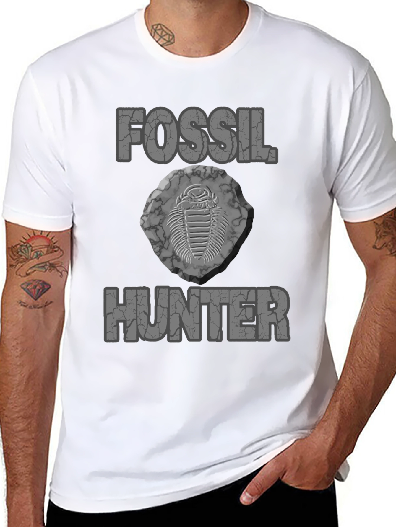 Fossil Hunter T-Shirt - Unique Trilobite Design
