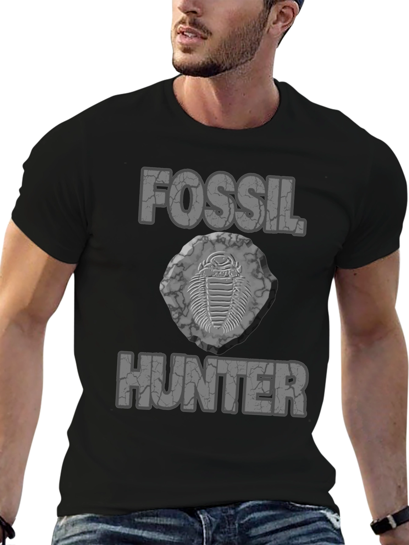 Fossil Hunter T-Shirt - Unique Trilobite Design