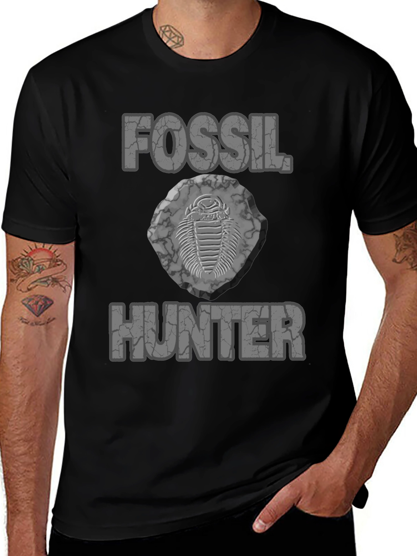 Fossil Hunter T-Shirt - Unique Trilobite Design