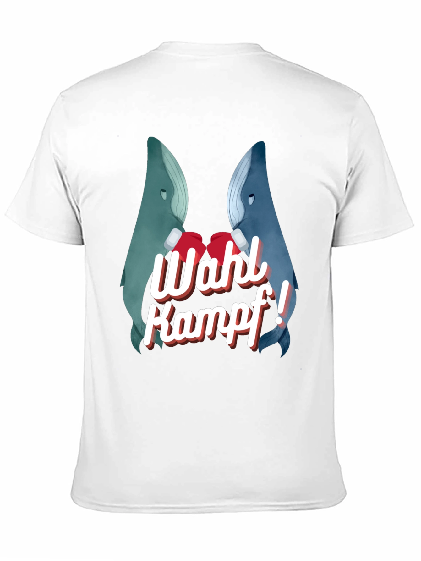 Whale Kampf Graphic Tee - Boxing Whales
