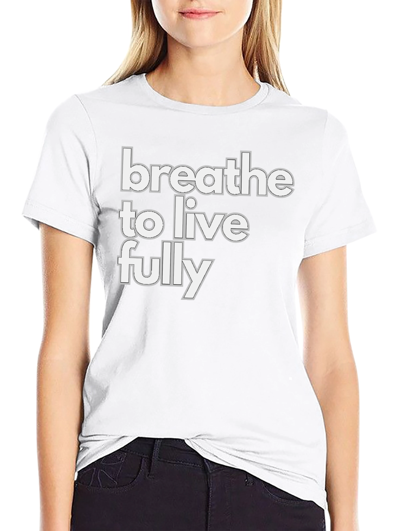 Breathe to Live Fully Graphic Tee