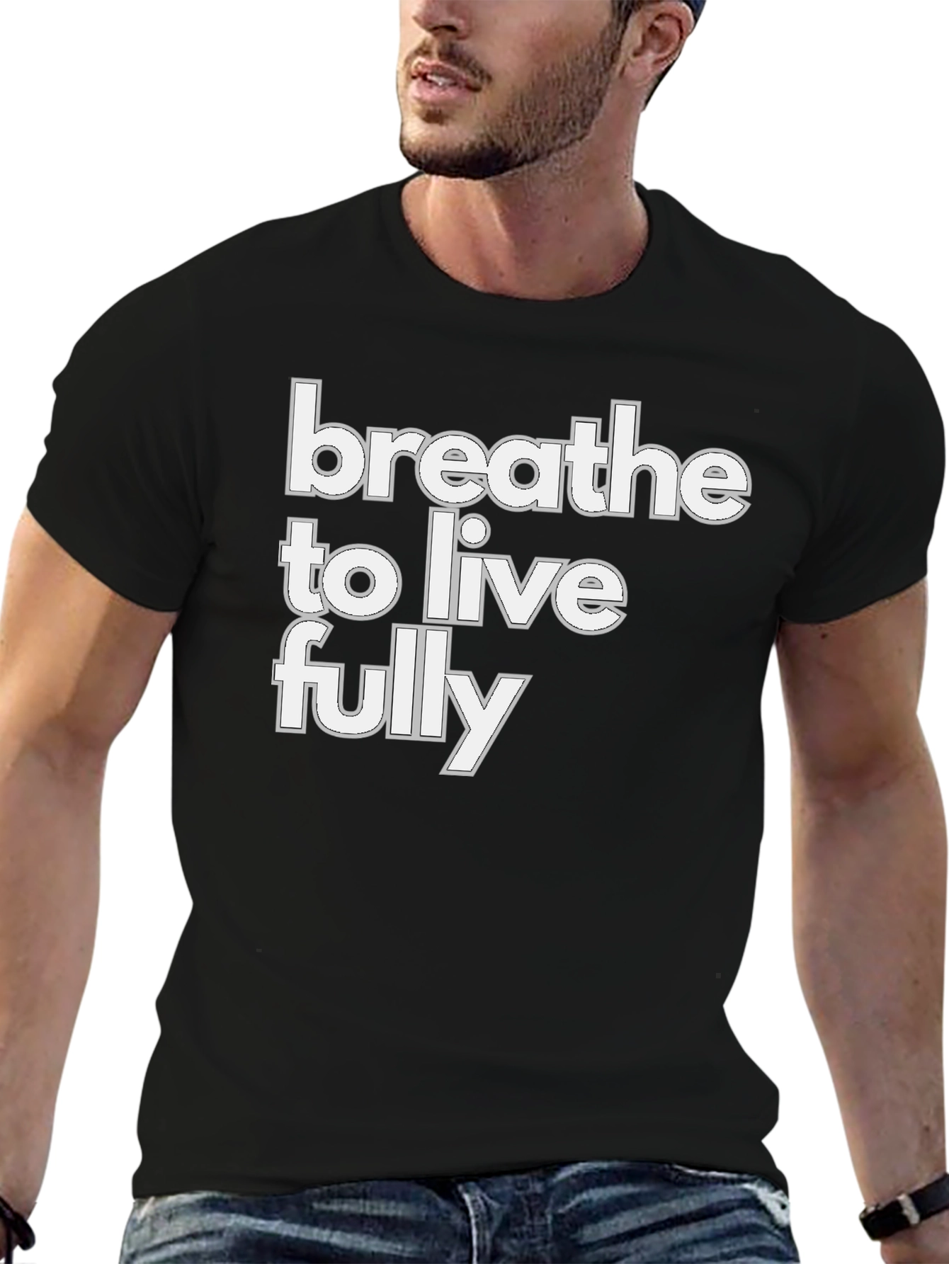 Breathe to Live Fully Graphic Tee