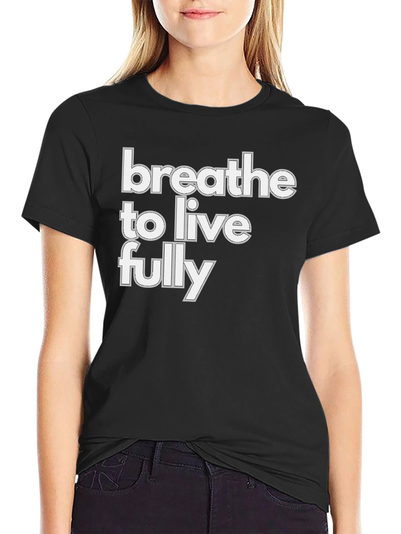 Breathe to Live Fully Graphic Tee