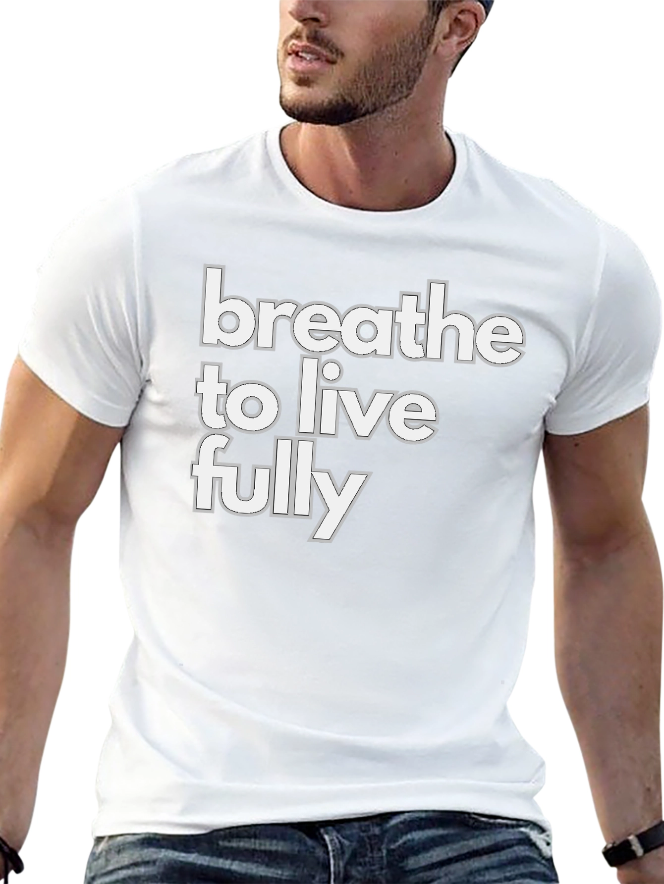 Breathe to Live Fully Graphic Tee