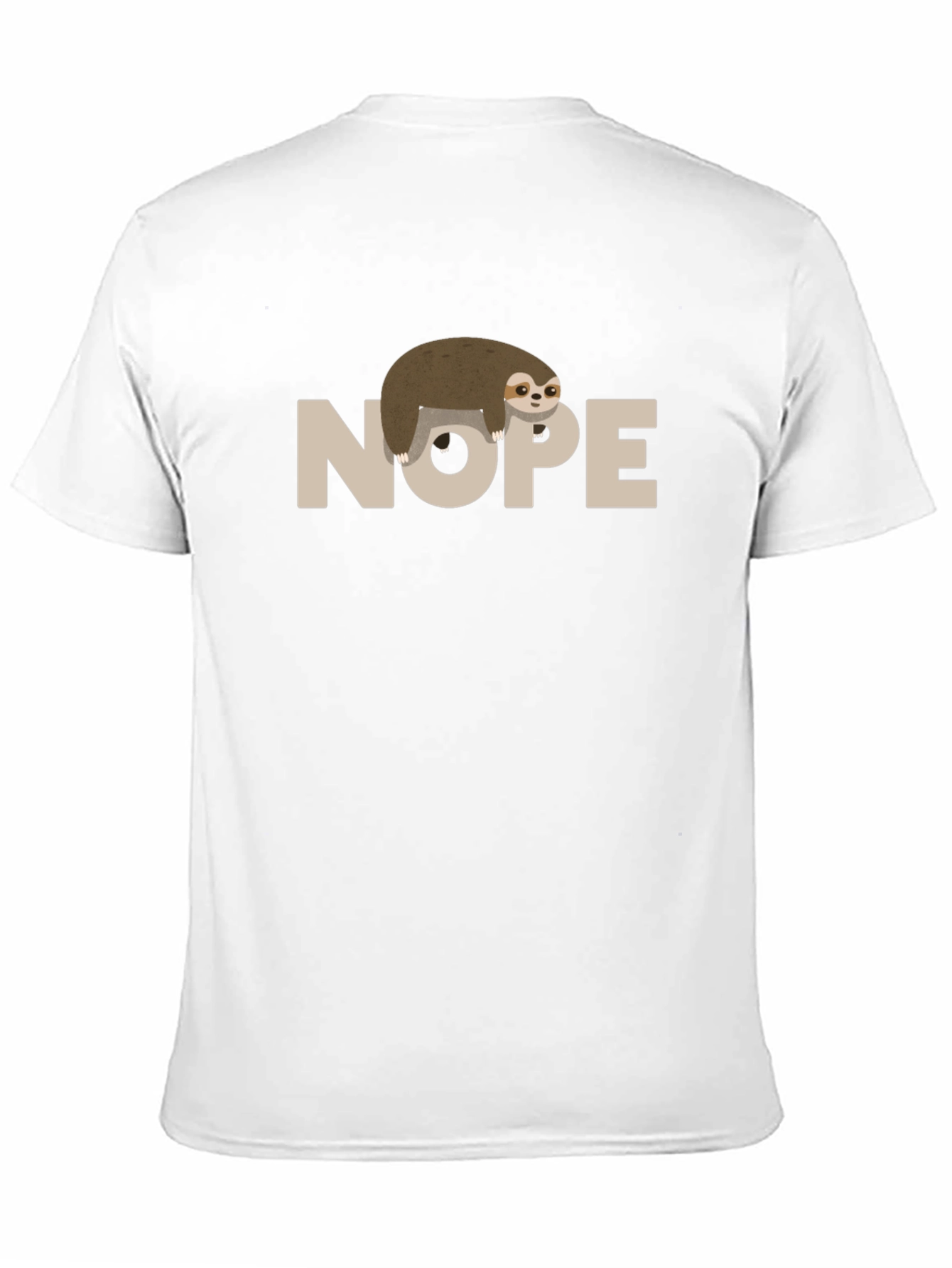 Nope Sloth T-Shirt - Funny Lazy Animal Tee
