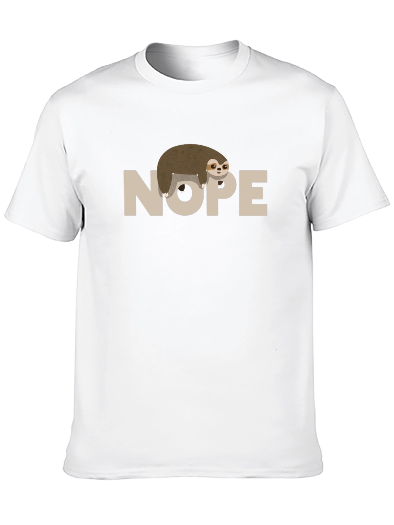 Nope Sloth T-Shirt - Funny Lazy Animal Tee