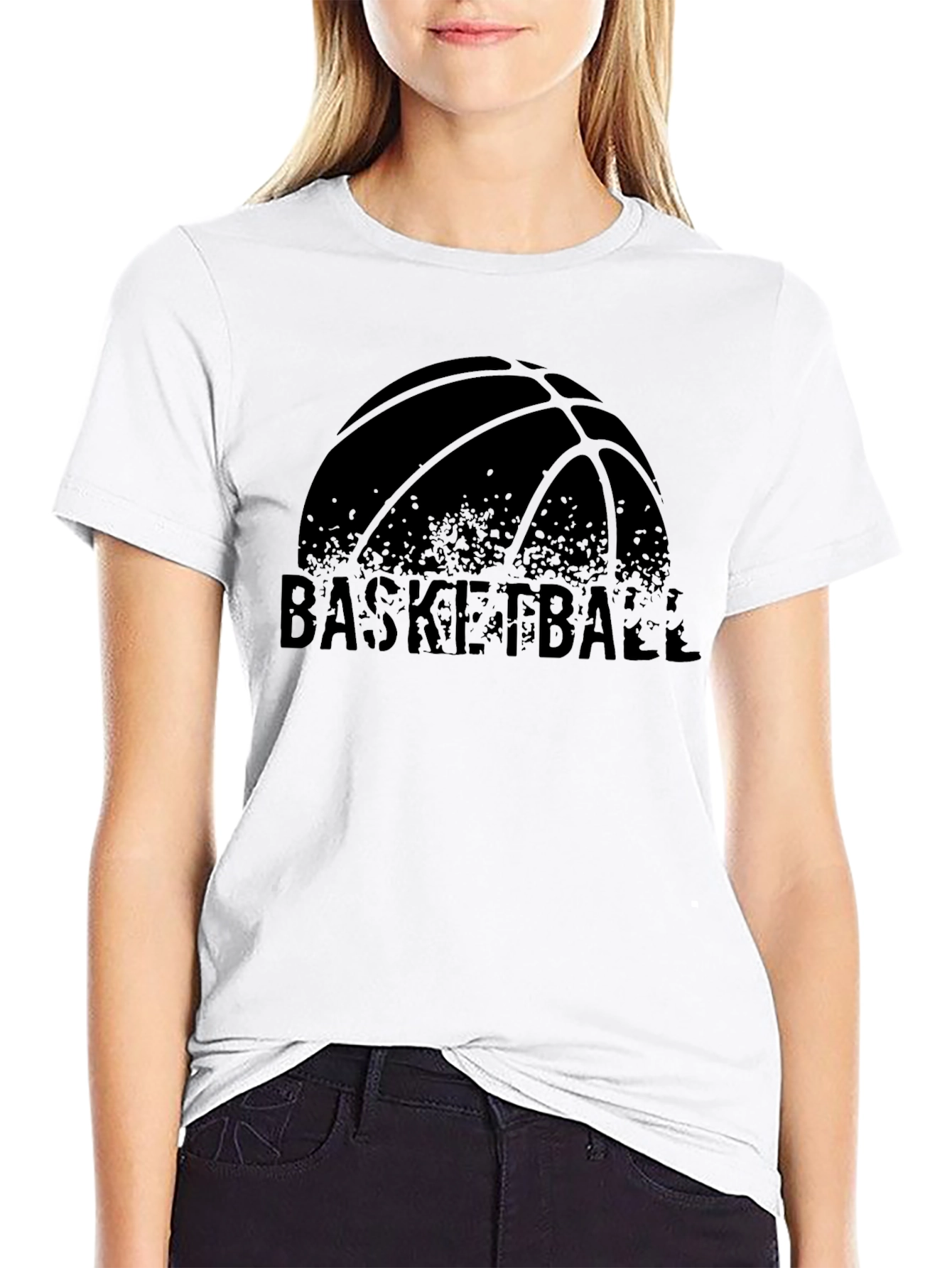 Basketball Graphic Black T-Shirt