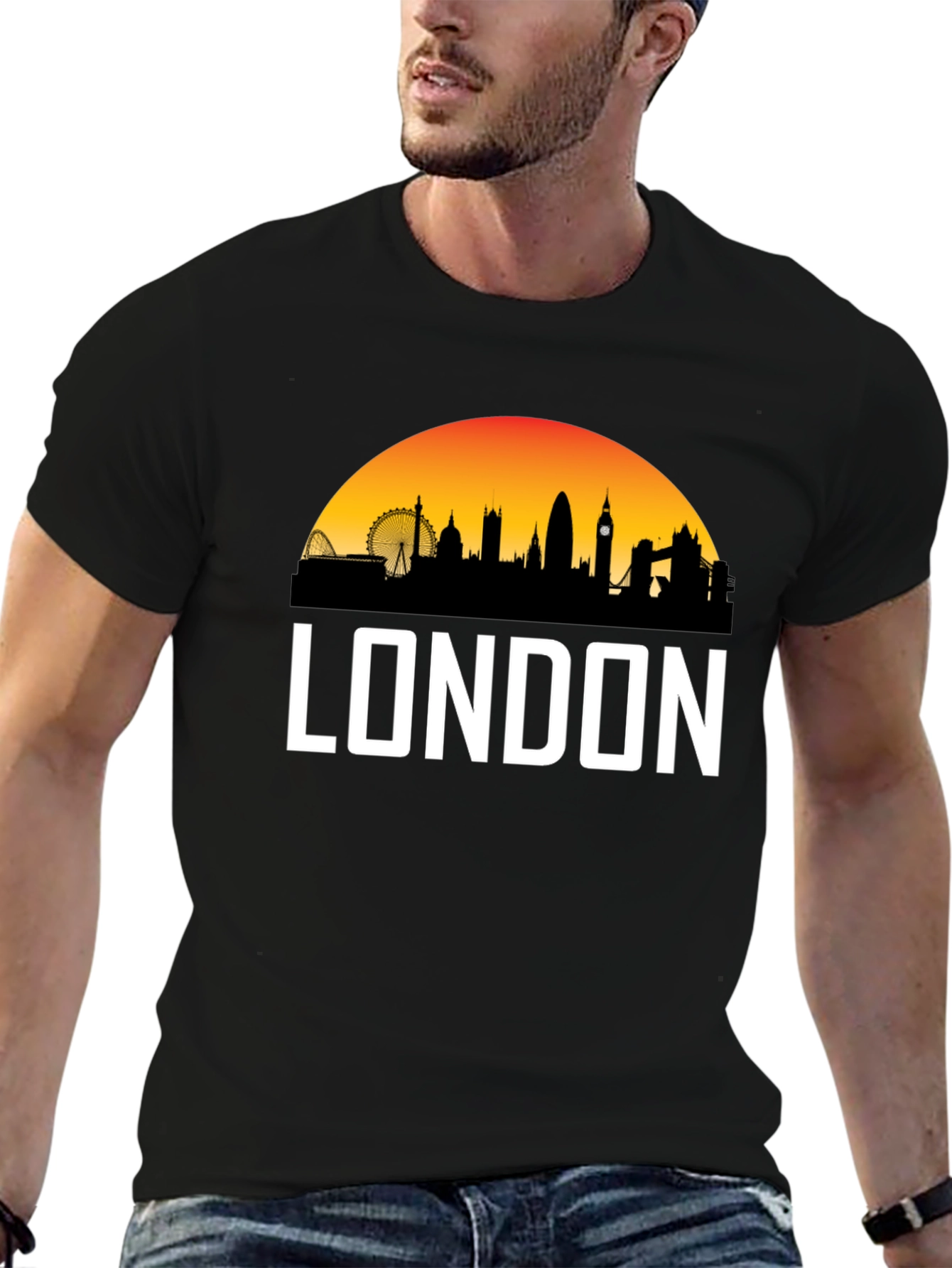 London Skyline Graphic Tee - Cityscape T-Shirt