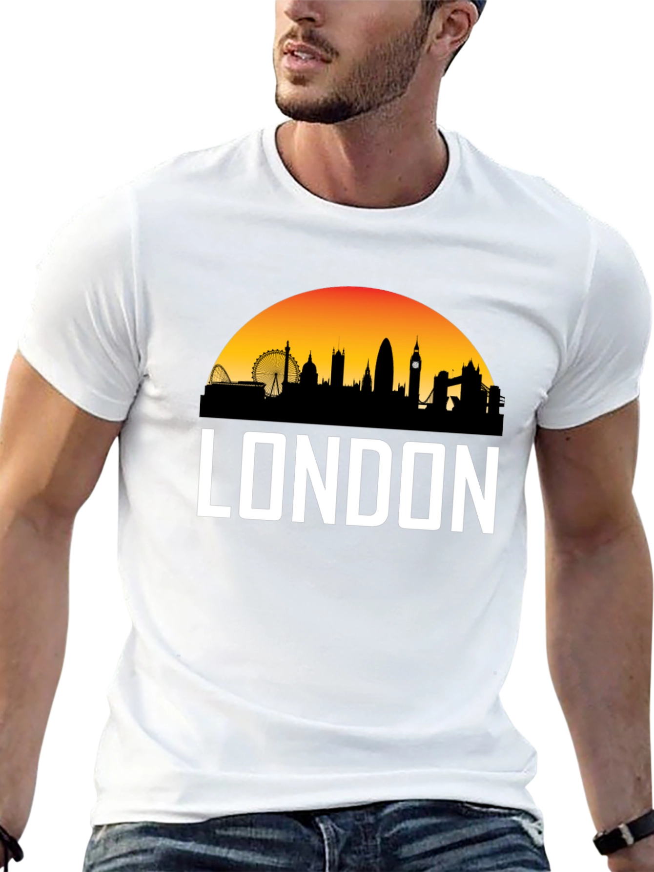 London Skyline Graphic Tee - Cityscape T-Shirt