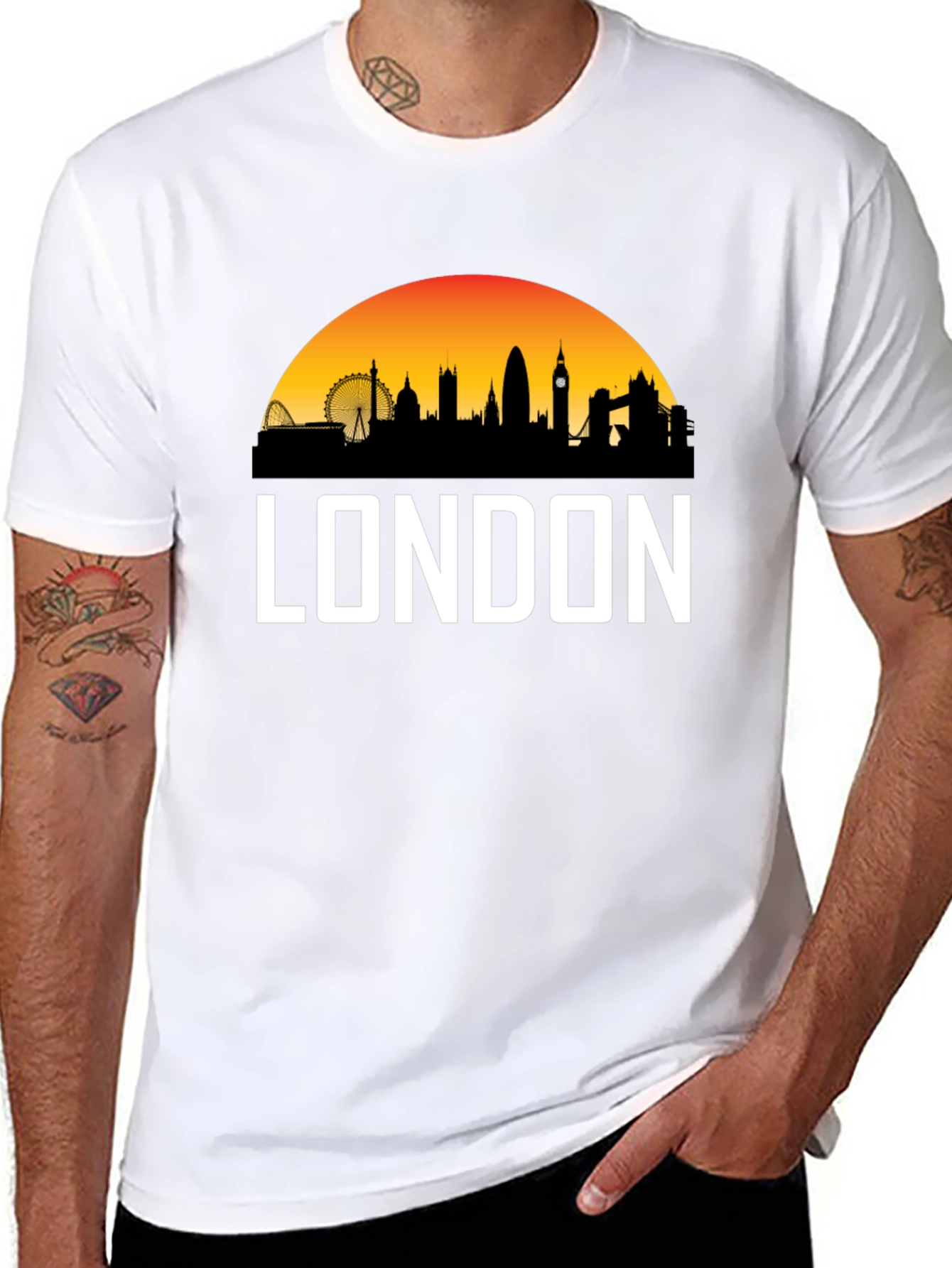 London Skyline Graphic Tee - Cityscape T-Shirt