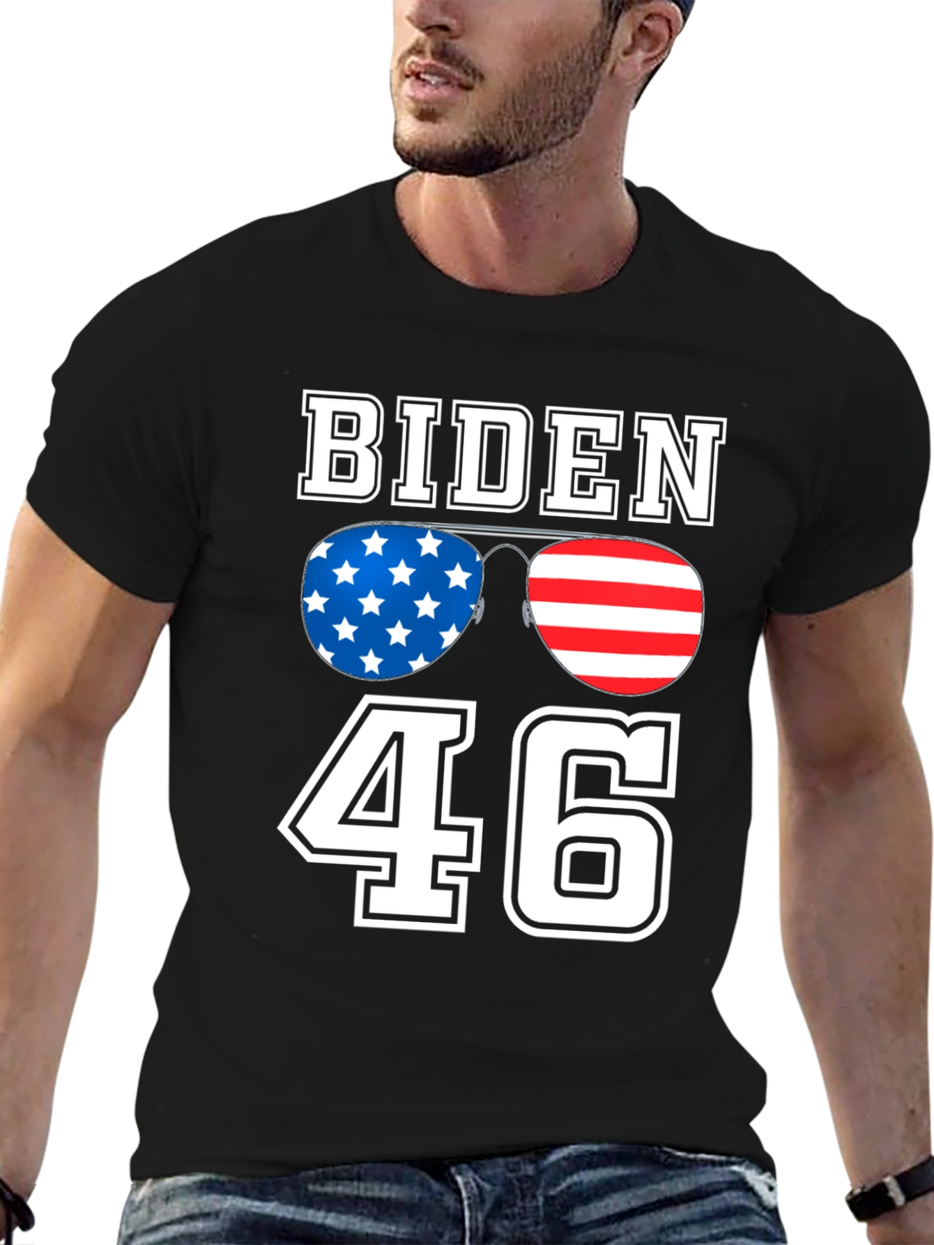 Biden 46 Patriotic Sunglasses T-Shirt