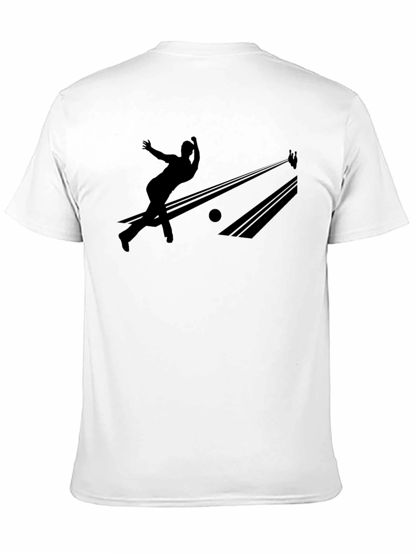 Bowling Silhouette Graphic Tee - Strike Style